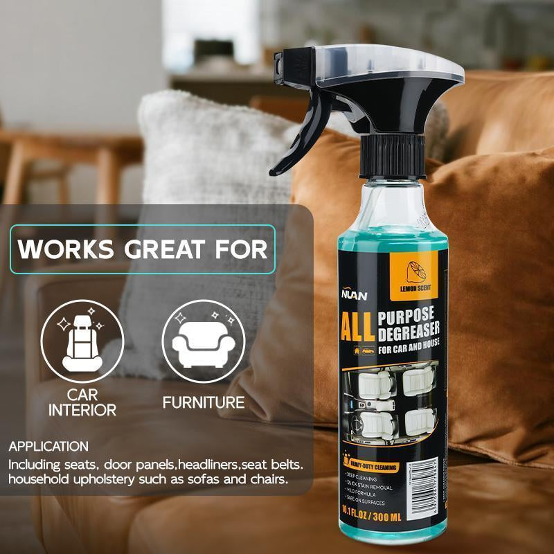 NUAN- Multi-Purpose Cleaning Spray: an All-In-One Household Cleaner Suitable for Kitchens, Bathrooms, and Both Interior and Exterior Car Surfaces. Effectively Removes Stubborn Stains.